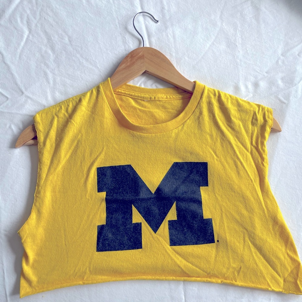 University of Michigan tailgate top! Cropped